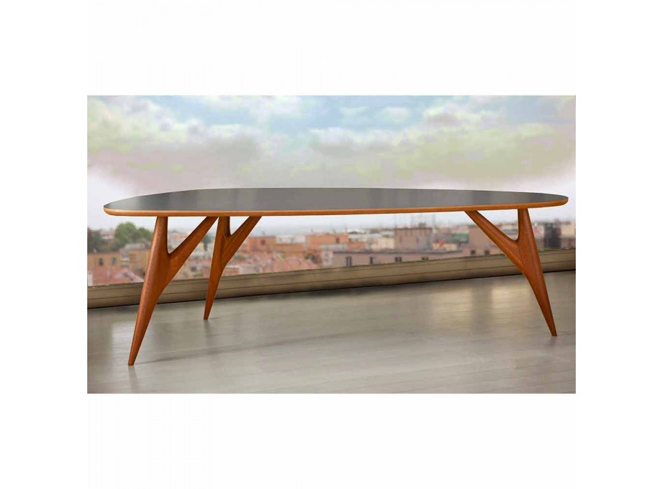 Tavolinë darke e punuar me dorë në Hpl dhe sofër të ngurtë prodhuar në Itali - Lisi Viadurini