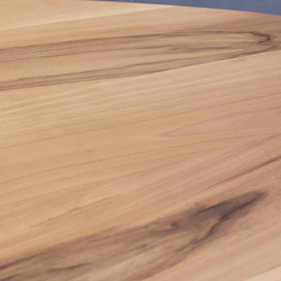 Tavolinë darke artizanale në dru të fortë arre prodhuar në Itali - Nocino Viadurini