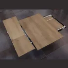 Tavolinë ngrënieje që zgjatet dhe zgjerohet në melaminë dhe metal - Devendra Viadurini