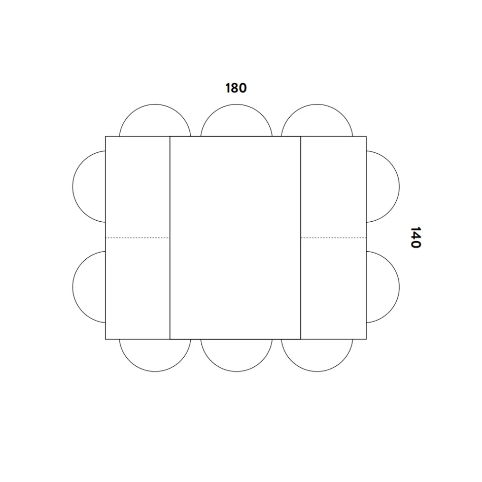 Tavolinë ngrënieje që zgjatet dhe zgjerohet në melaminë dhe metal - Devendra Viadurini