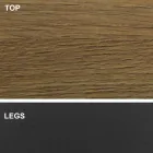 Tavolinë ngrënieje me majë në formë fuçie në laminat HPL Prodhuar në Itali - Settimmio Viadurini