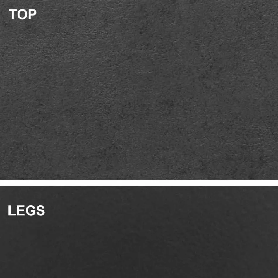 Tavolinë ngrënieje me majë në formë fuçie në laminat HPL Prodhuar në Itali - Settimmio Viadurini