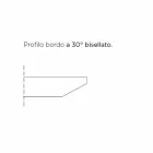 Tavolinë ngrënieje me majë në formë fuçie në laminat HPL Prodhuar në Itali - Settimmio Viadurini