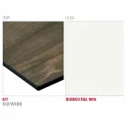 Tavolinë ngrënieje me majë Hpl dhe Bazë Metalike prodhuar në Itali - Aresto Viadurini