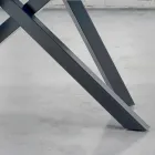 Tavolinë ngrënieje me majë druri të rimesuar Prodhuar në Itali - Settimmio Viadurini