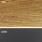 Tavolinë ngrënieje me majë druri të rimesuar Prodhuar në Itali - Settimmio Viadurini