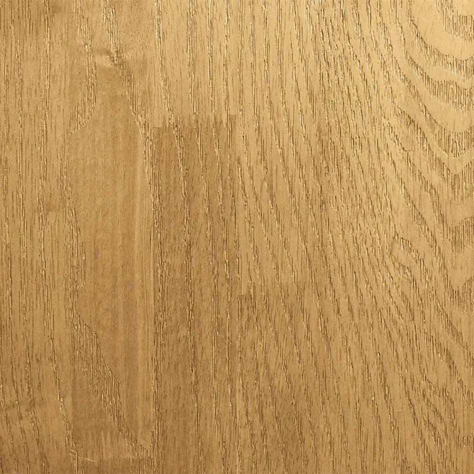 Tavolinë ngrënieje me majë dhe bazë metalike prej druri të vërtetë - Ibisco Viadurini