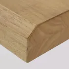 Tavolinë ngrënieje me majë dhe bazë metalike prej druri të vërtetë - Ibisco Viadurini