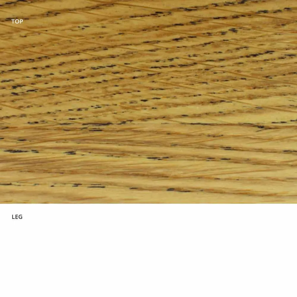 Tavolinë ngrënie me majë ovale me fasone Made in Italy - Dollarë Viadurini