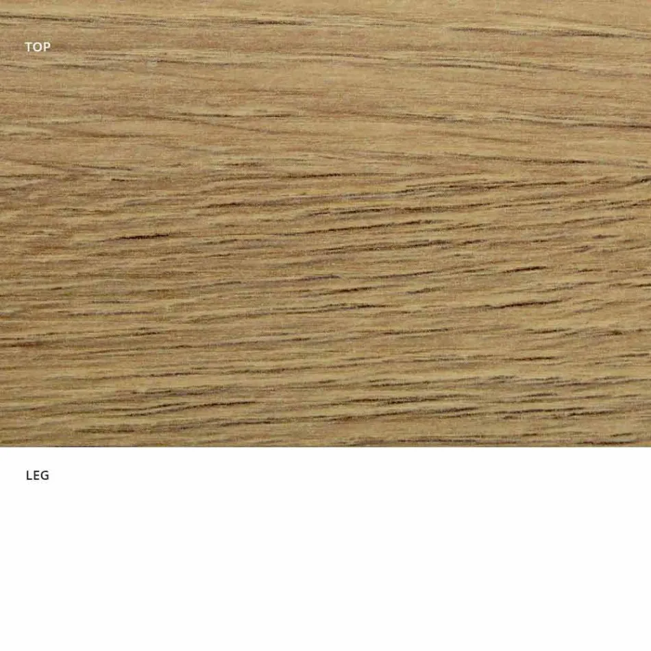 Tavolinë ngrënie me majë ovale në laminat HPL Prodhuar në Itali - Dollarë Viadurini