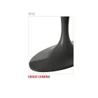 Tavolinë ngrënieje me majë kompensatë ovale Prodhuar në Itali - Brontolo Viadurini