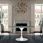 Tavolinë ngrënieje me majë të rrumbullakët në Fenix të cilësisë së lartë Made in Italy - Dollarë Viadurini