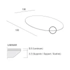 Tavolinë Ngrënie me Top të Rrumbullakët Laminam Made in Italy - Lingotto Viadurini