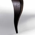 Tavolinë ngrënieje me dizajn luksoz në dru të ngurtë, e bërë në Itali, Filo Viadurini