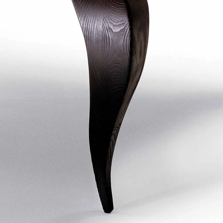 Tavolinë ngrënieje me dizajn luksoz në dru të ngurtë, e bërë në Itali, Filo Viadurini