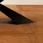 Tavolinë ngrënieje me dizajn modern me Elliot të bërë në Itali lisi i lisit Viadurini