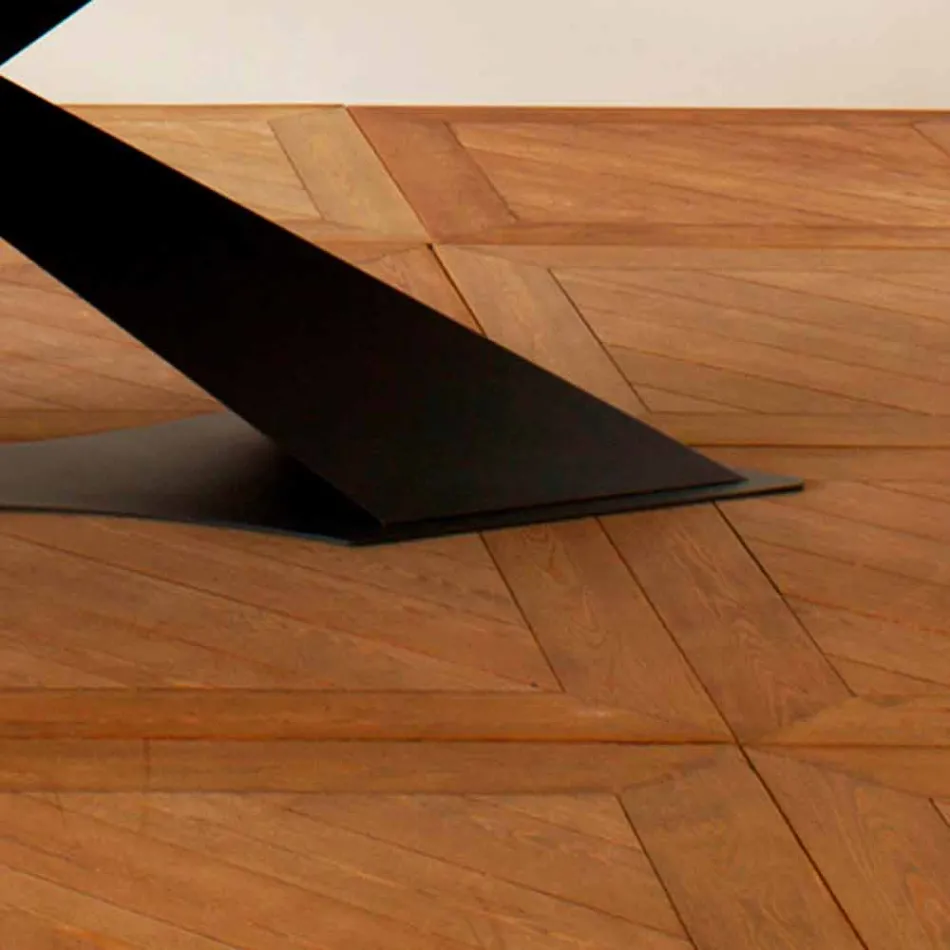 Tavolinë ngrënieje me dizajn modern me Elliot të bërë në Itali lisi i lisit Viadurini