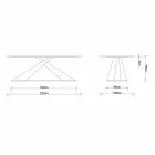 Tavolinë ngrënieje me dizajn modern me Elliot të bërë në Itali lisi i lisit Viadurini