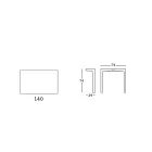 Dizajni i Tavolinës së ngrënies në Hpl dhe polietileni me ngjyra Prodhuar në Itali - Jamala Viadurini