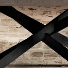 Dizajni i tryezës së ngrënies në lis dhe metal e bëri Italinë Onkino Viadurini