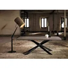 Dizajni i tryezës së ngrënies në lis dhe metal e bëri Italinë Onkino Viadurini