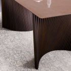 Dizajni Modern Tavolina për darkë në Gres dhe Ash Made in Italy - Charol Viadurini