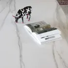 Tavolinë ngrënieje eliptike në qeramikë dhe alumin - Yamir Viadurini