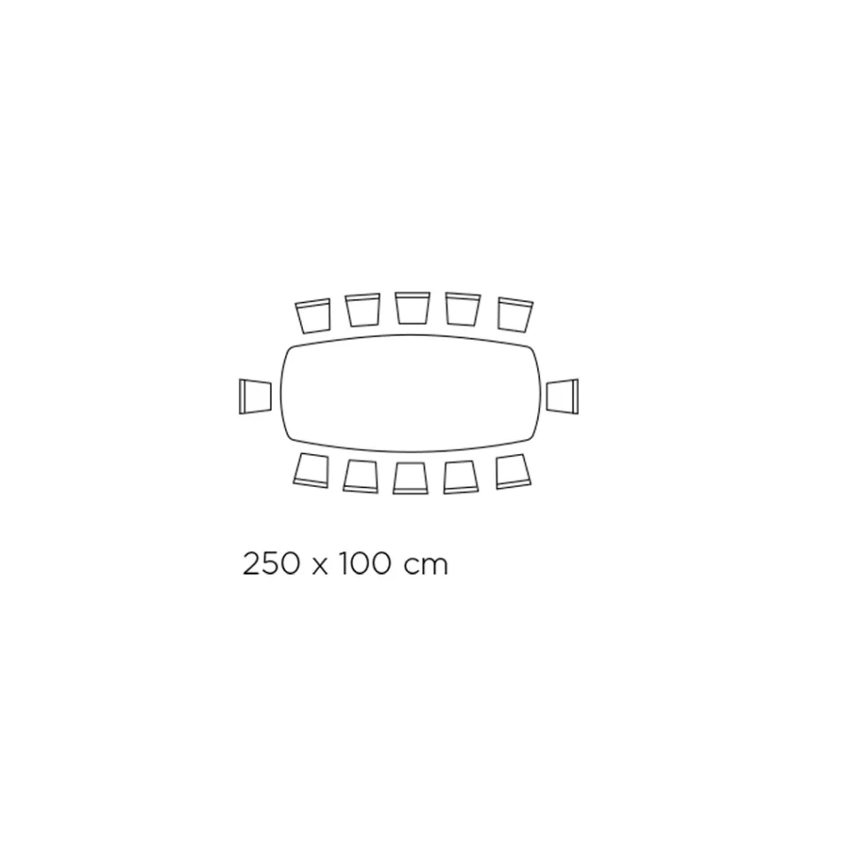 Tavolinë ngrënie fikse me majë fuçi në qeramikë Prodhuar në Itali - Gota Viadurini