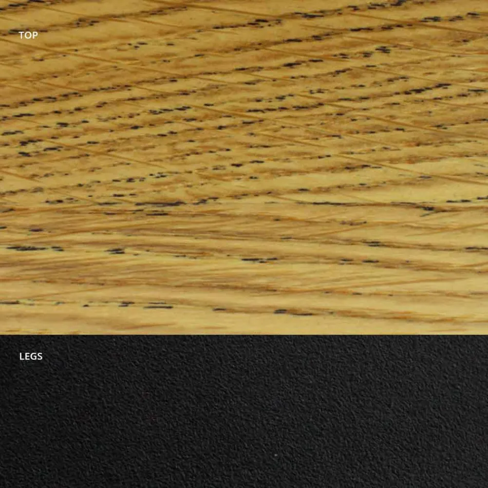 Tavolinë ngrënie me fasone me bazë çeliku Made in Italy - Dalmatian Viadurini