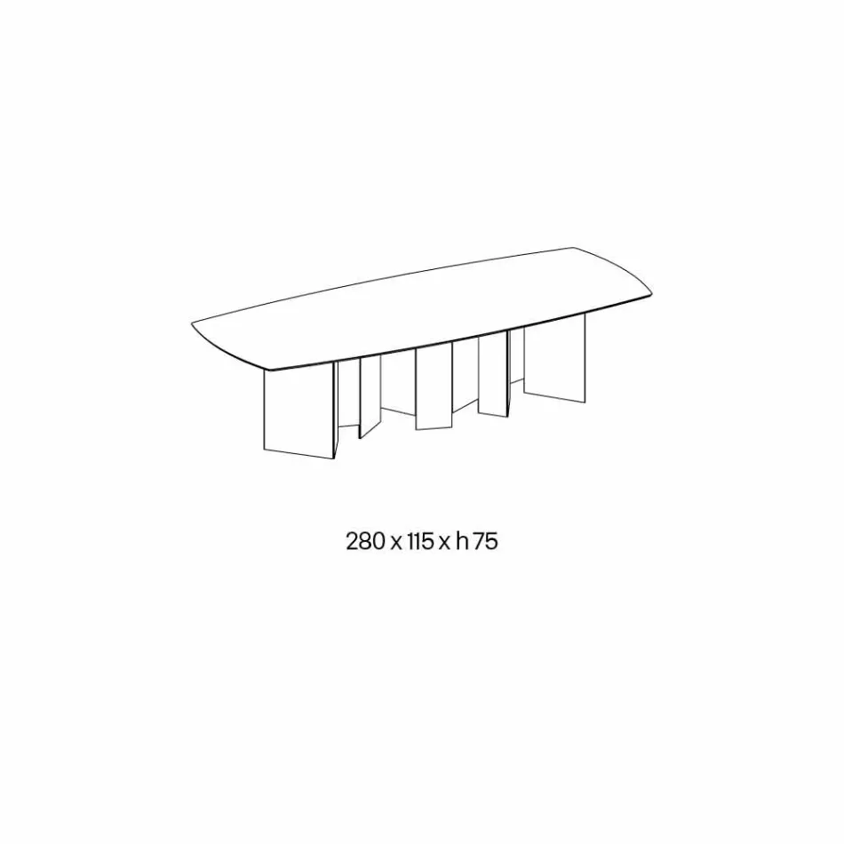 Tabela e ngrënies qeramike dhe baza xhami ekstra-dritare e bërë në Itali - e rastësishme Viadurini