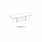 Tabela e ngrënies qeramike dhe baza xhami ekstra-dritare e bërë në Itali - e rastësishme Viadurini