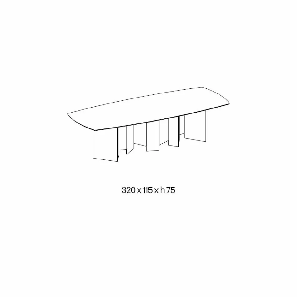 Tabela e ngrënies qeramike dhe baza xhami ekstra-dritare e bërë në Itali - e rastësishme Viadurini