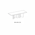 Tabela e ngrënies qeramike dhe baza xhami ekstra-dritare e bërë në Itali - e rastësishme Viadurini