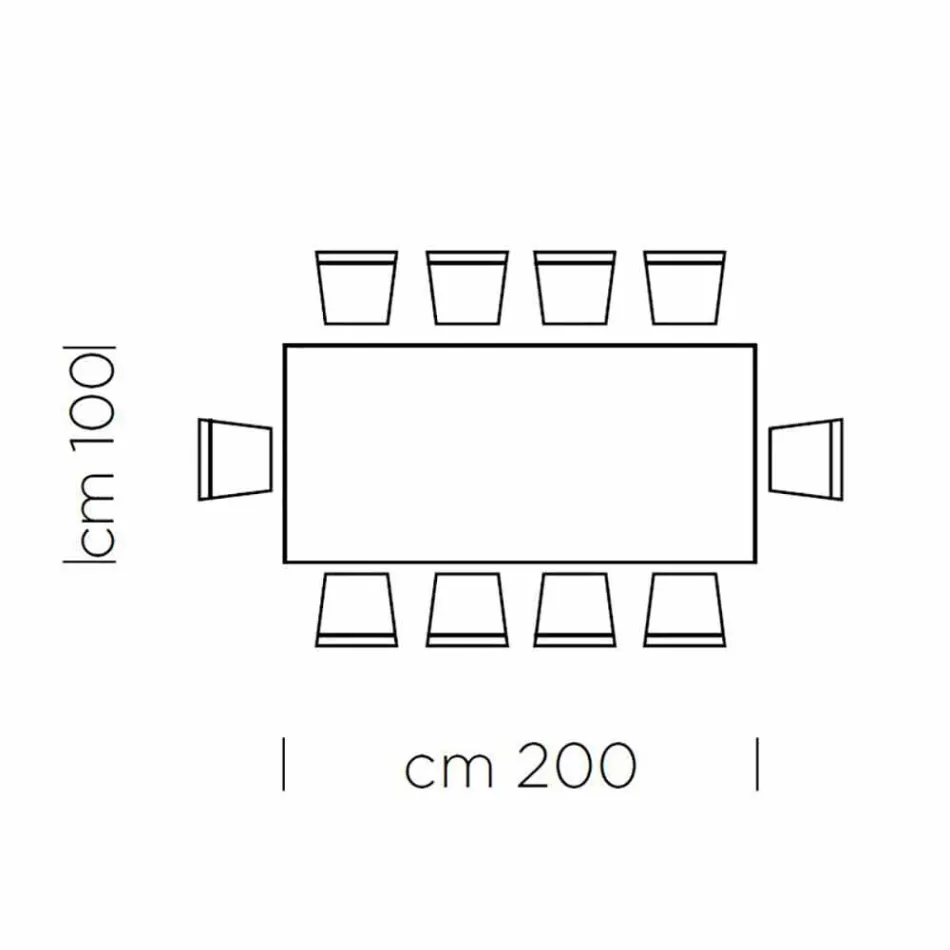 Tavolinë ngrënie në gri Fenix dhe çelik të llakuar Prodhuar në Itali - Settimmio Viadurini