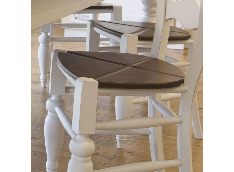 Tavolinë ngrënieje hiri dhe 4 karrige të përfshira Made in Italy - Rafael Viadurini
