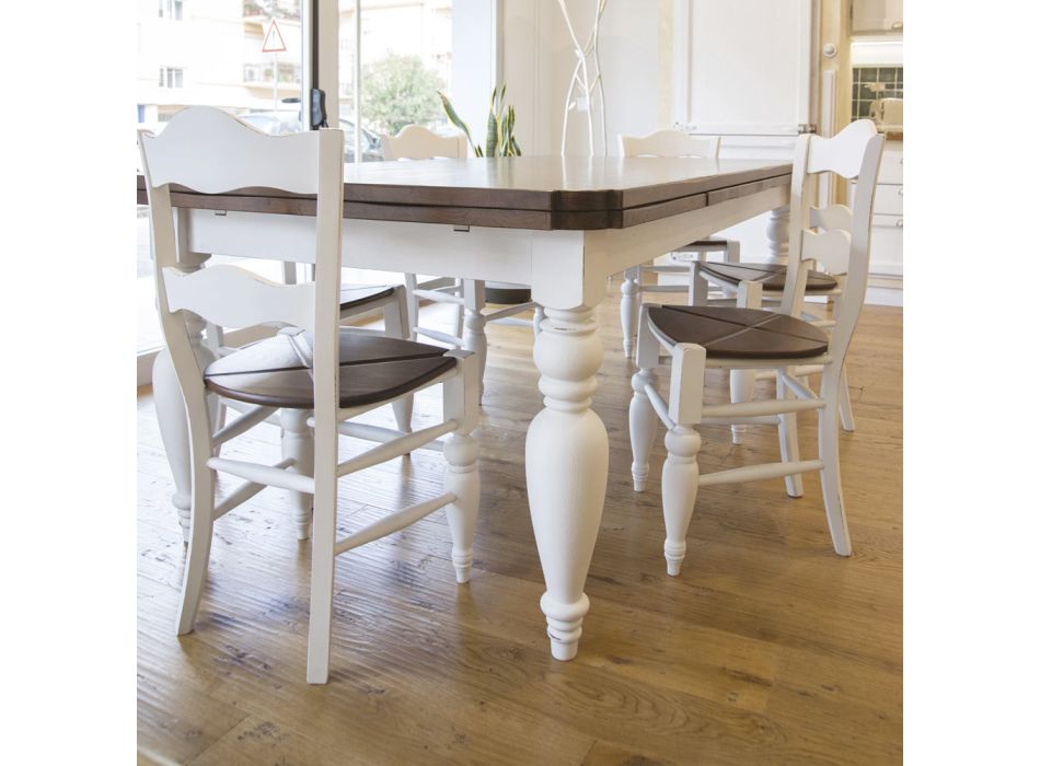 Tavolinë ngrënieje hiri dhe 4 karrige të përfshira Made in Italy - Rafael Viadurini