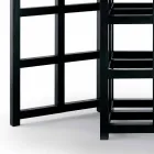 Tavolinë ngrënieje e ngjyrosur me ngjyrë të zezë e prodhuar në Itali - Sabatino Viadurini