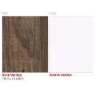 Tavolinë Ngrënie Hpl me Bazament Metal Made in Italy, Precious - Carlino Viadurini