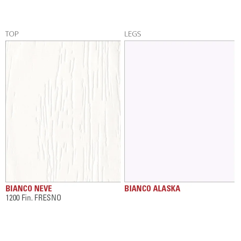 Tavolinë Ngrënie Hpl me Bazament Metal Made in Italy, Precious - Carlino Viadurini