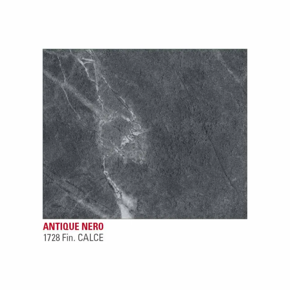 Tavolinë ngrënieje me efekt mermeri Hpl dhe metal llak i prodhuar në Itali - Jupiter Viadurini