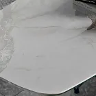 Tavolinë Ngrënie në Hipermermer dhe Çelik Prodhuar në Itali, Cilësi e Lartë - Ezzellino Viadurini