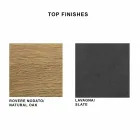 Tavolinë ngrënie në HPL Laminat dhe Fine Made in Italy Steel - Settimmio Viadurini