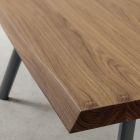 Tavolinë ngrënieje prej druri dhe alumini Prodhuar në Itali, Precious - Lingotto Viadurini