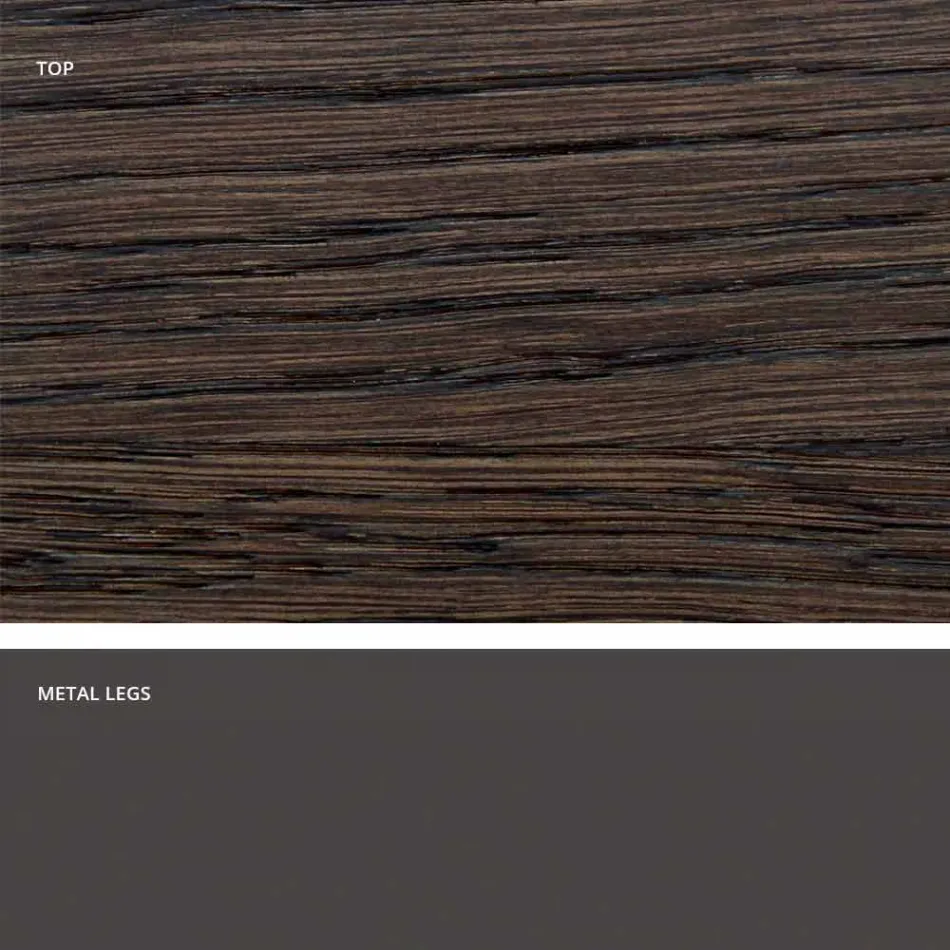 Tavolinë ngrënieje në dru të ngurtë modern të bërë në Itali, Mitia Viadurini