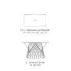 Tavolinë ngrënieje në dru të ngurtë modern të bërë në Itali, Mitia Viadurini