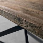 Tavolinë moderne ngrënieje e ngurtë prej druri e bërë në Itali Oncino Viadurini