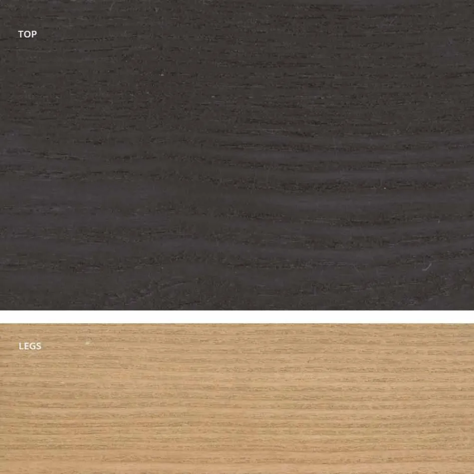 Tavolina ngrënieje prej druri e projektuar Mdf e bërë në Itali, Egisto Viadurini