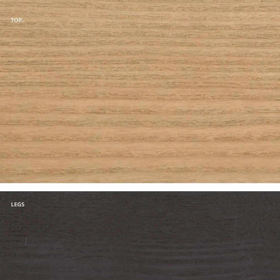 Tavolina ngrënieje prej druri e projektuar Mdf e bërë në Itali, Egisto Viadurini