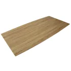 Tavolinë ngrënie me efekt MDF Wood Efekt dhe Baza Metal e Zezë - Sunset Viadurini