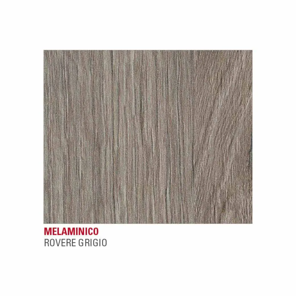 Tavolinë ngrënieje në Melamine dhe Metal të Pikturuar Prodhuar në Itali - Remigio Viadurini